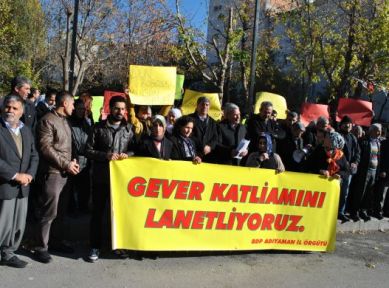 19 merkezde Yüksekova katliamını protesto edildi