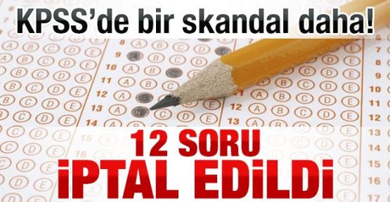 2015 KPSS’de 12 soruya iptal