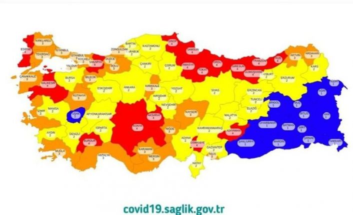 Bakan Fahrettin Koca, illerin risk haritasını açıkladı