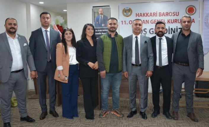 Hakkari Baro Başkanı Av. Ergün Canan güven tazeledi