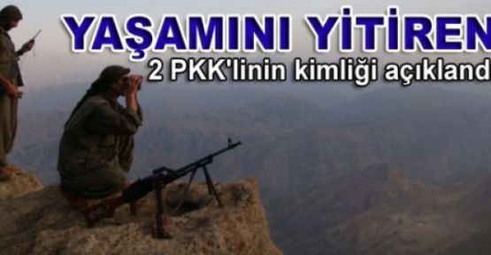 2 PKK'linin kimlikleri açıklandı