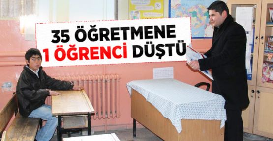 35 Öğretmen 1 Öğrenci İçin Görev Aldı 