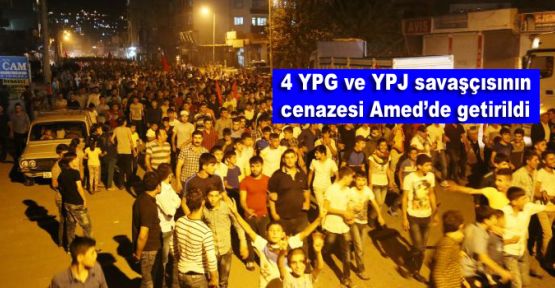 4 YPG ve YPJ savaşçısının cenazesi Amed’de getirildi