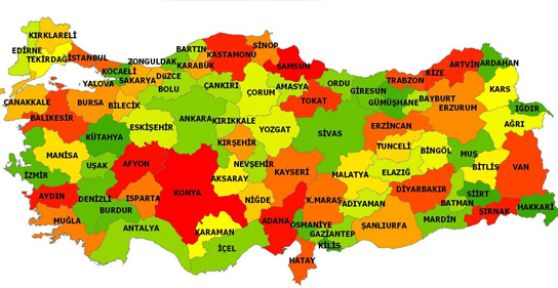 6 İl ve 12 İlçenin isimleri değişiyor