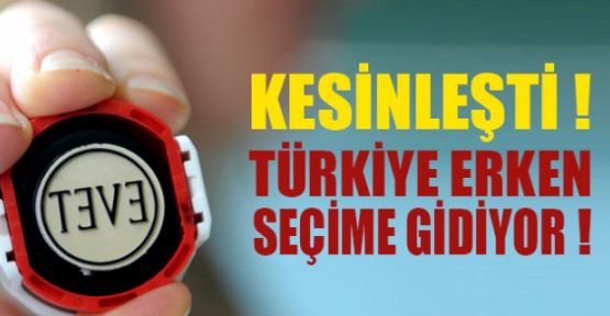 Açıklama geldi! Türkiye seçime gidiyor