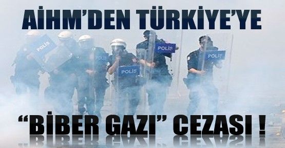 AİHM'den Türkiye'ye 'biber gazı' cezası