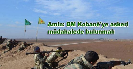 Amin: BM Kobanê'ye askeri müdahalede bulunmalı