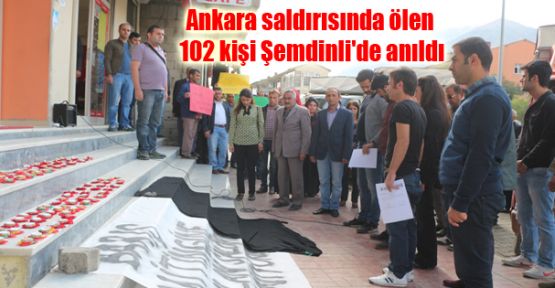 Ankara saldırısında ölen 102 kişi Şemdinli'de anıldı