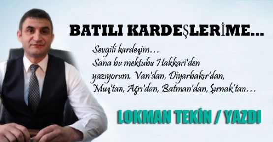 Batılı kardeşlerime