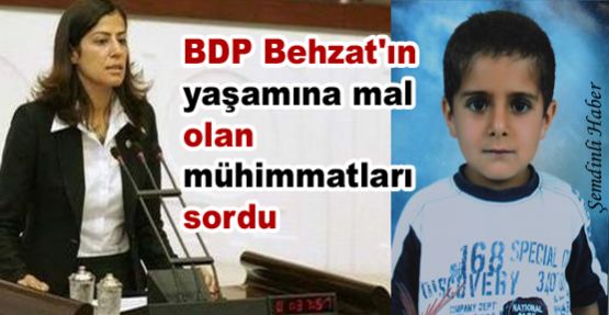 BDP Behzat'ın yaşamına mal olan mühimmatları sordu