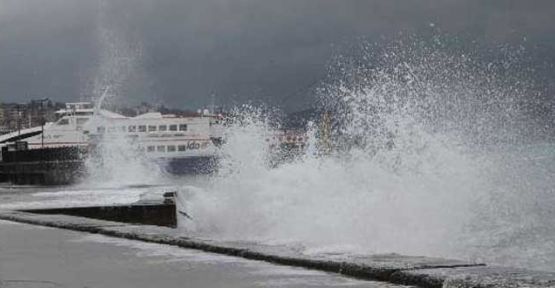 Birçok deniz otobüsü seferi iptal edildi