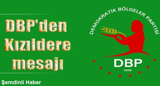 DBP'den Kızıldere mesajı