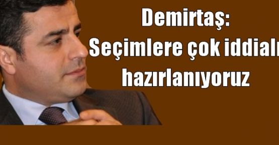 Demirtaş: Seçimlere çok iddialı hazırlanıyoruz