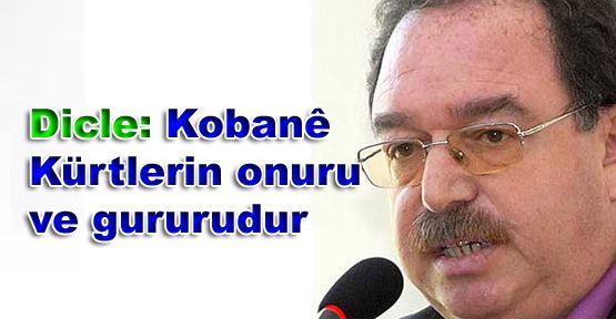 Dicle: Kobanê Kürtlerin onuru ve gururudur