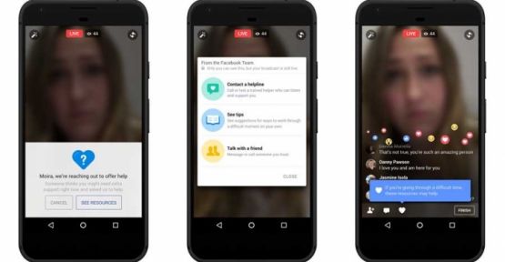 Facebook, canlı yayında intiharları önlemeye çalışacak