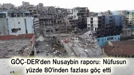 GÖÇ-DER'den Nusaybin raporu: Nüfusun yüzde 80'inden fazlası göç etti -