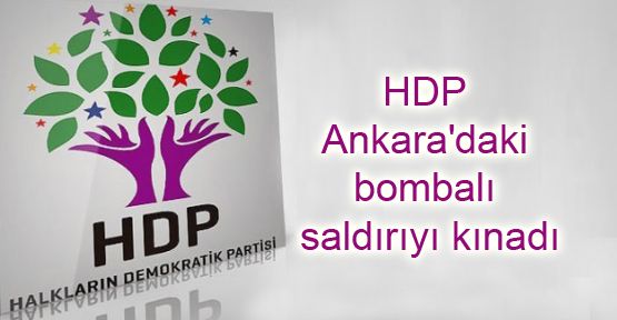 HDP Ankara'daki bombalı saldırıyı kınadı