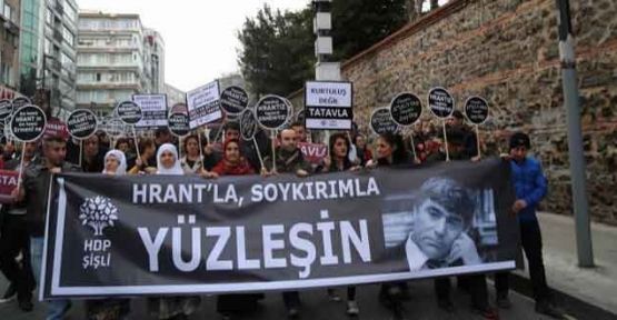 HDP, Şişli'de Hrant Dink için yürüdü