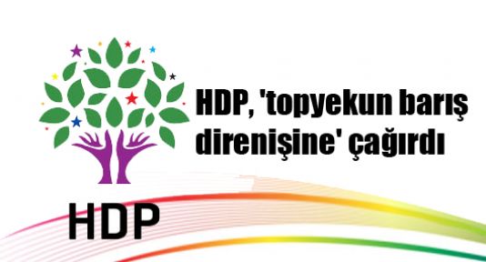 HDP, 'topyekun barış direnişine' çağırdı