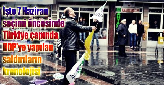 İşte Türkiye çapında HDP'ye yapılan saldırıların kronolojisi