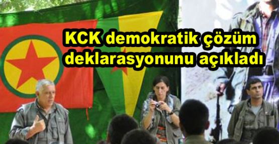 KCK demokratik çözüm deklarasyonunu açıkladı