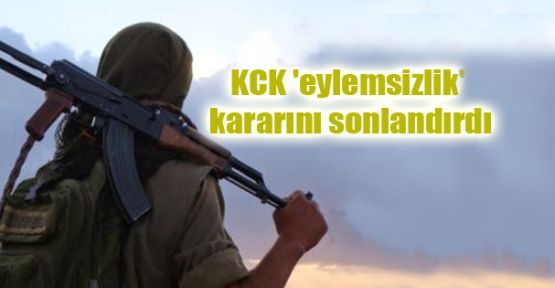 KCK 'eylemsizlik' kararını sonlandırdı