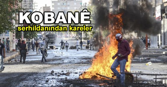 Kobani serhildanından kareler