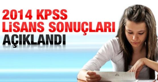 KPSS lisans sonuçları açıklandı