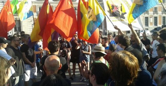 Madrid'de DAİŞ saldırıları protesto edildi