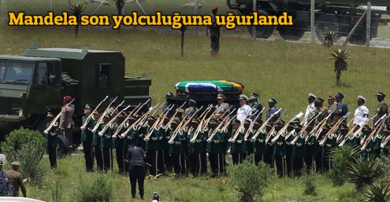 Mandela son yolculuğuna uğurlandı