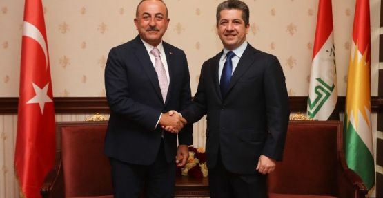 Mevlüt Çavuşoğlu, Mesrur Barzani'yle görüştü