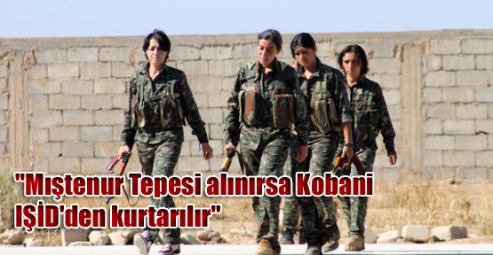 'Mıştenur Tepesi alınırsa Kobani IŞİD'den kurtarılır'