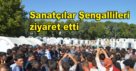 Sanatçılar Şengallileri ziyaret etti