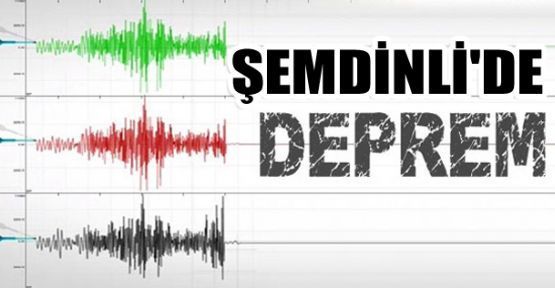 Şemdinli'de 3.3 büyüklüğünde deprem