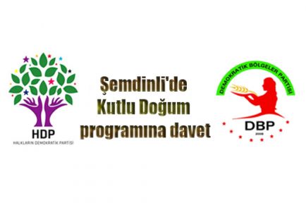 Şemdinli'de Kutlu Doğum programına davet