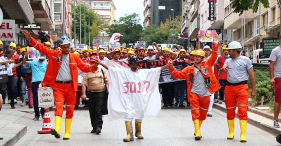 Soma işçisi Meclis'e yürüdü