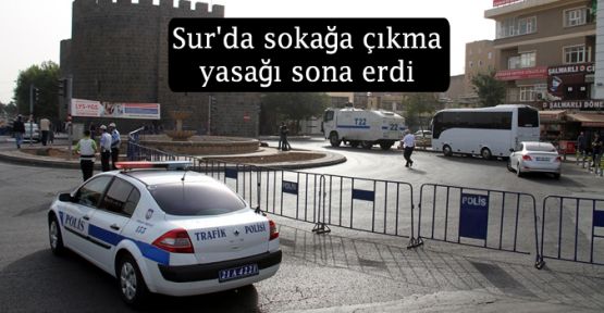 Sur'da sokağa çıkma yasağı sona erdi