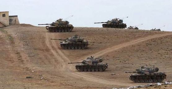 TSK: Cerablus’un batısında 1 tank vuruldu, 3 asker yaralandı