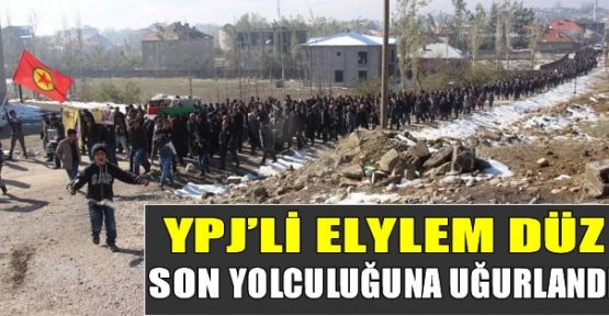 YPJ'li Elylem Düz Son Yolculuğuna Uğurlandı