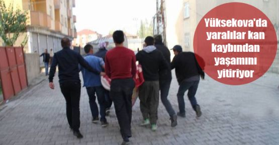 Yüksekova'da yaralılar kan kaybından yaşamını yitiriyor!