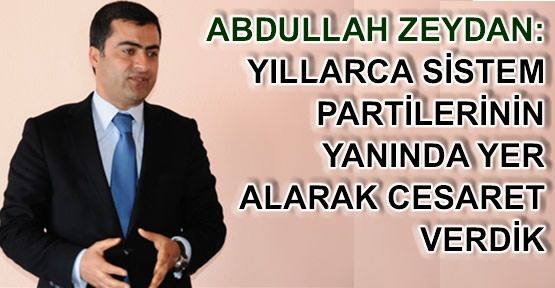 Zeydan : Gün Birlik ve Beraberlik Günü