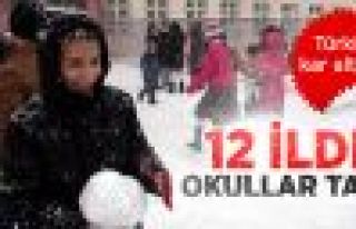 12 İlde Okullar Tatil Edildi 