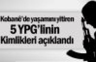 5 YPG'linin kimlik bilgileri açıklandı