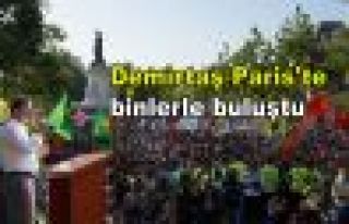 Demirtaş Paris'te binlerle buluştu