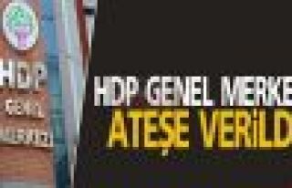 HDP Genel Merkezi ateşe verildi