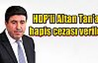 HDP'li Altan Tan'a hapis cezası verildi