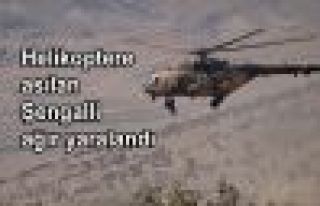 Helikoptere asılan Şengalli ağır yaralandı