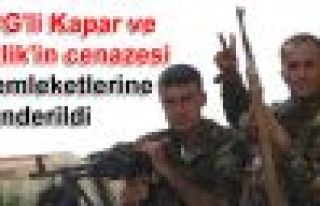 YPG'li Kapar ve Çelik'in cenazesi memleketlerine...